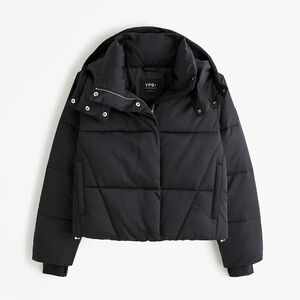 Abercrombie YPB black puffer jacket
